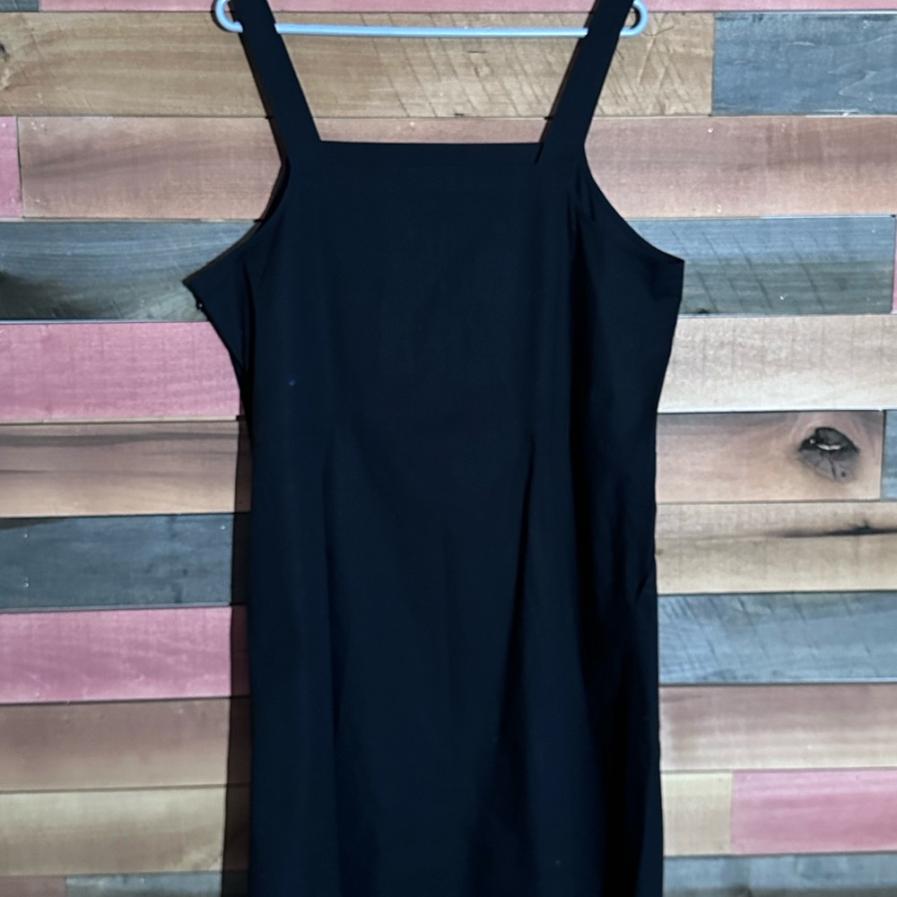 Eileen Fisher Black Pocket Tank Dress - Picture 4 of 8